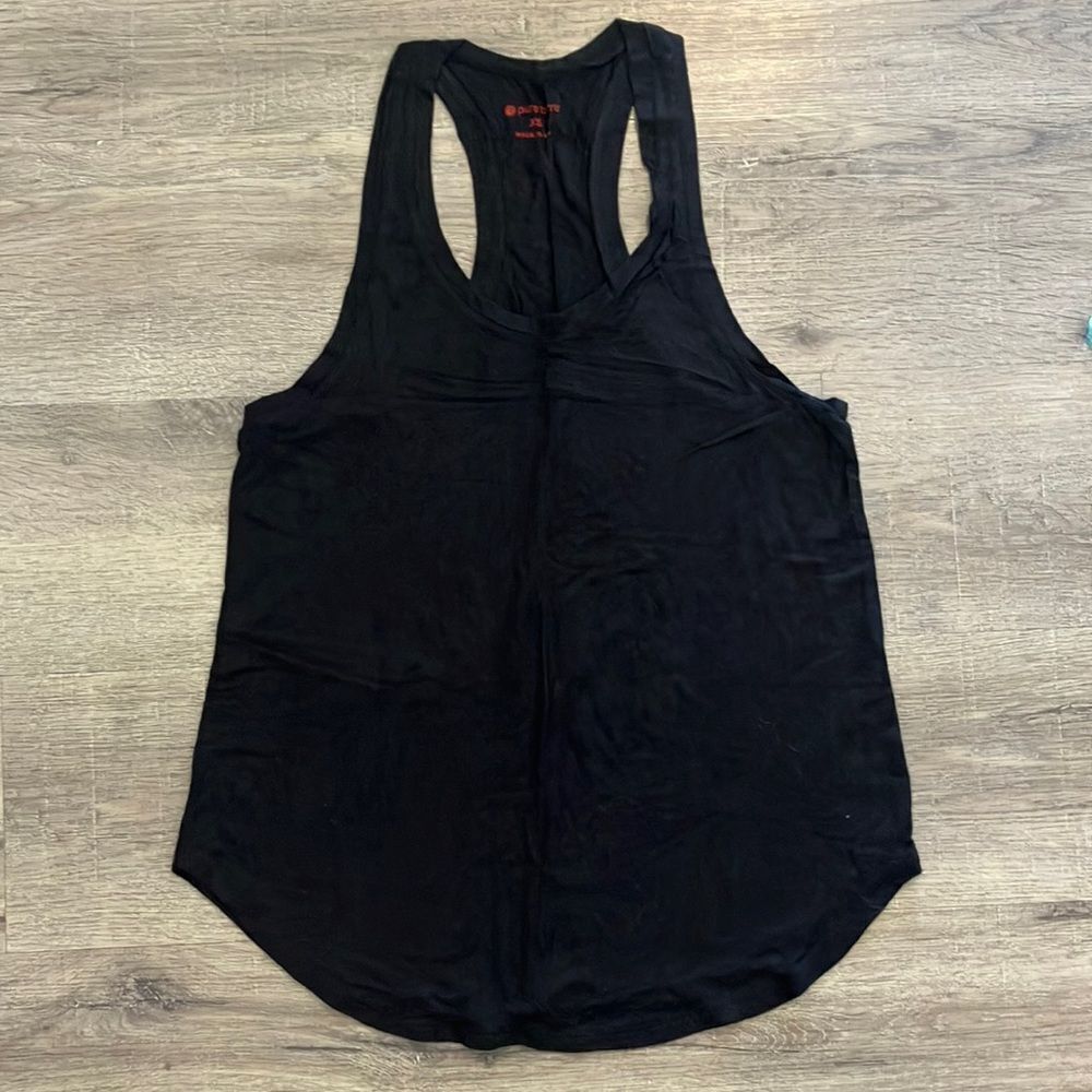 Flowy Black Pure Barre Workout Tank XS EUC
